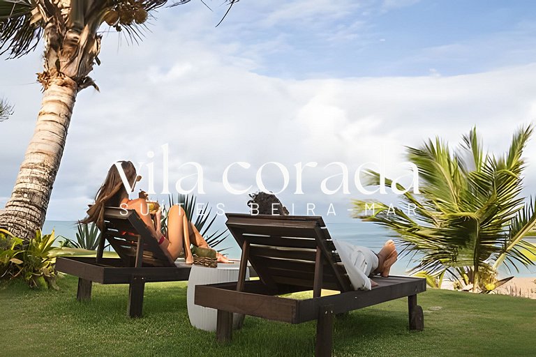 Suite tripla charmosa frente jardim