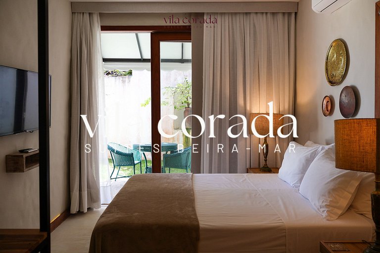 Charming suite with ocean view.