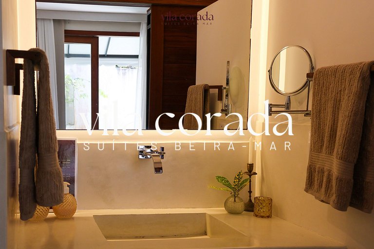 Charming suite with ocean view.