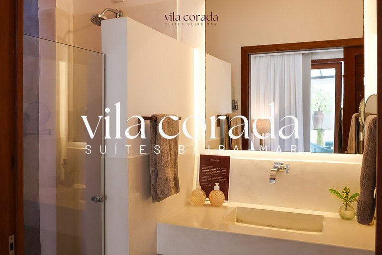 Charming suite with ocean view.