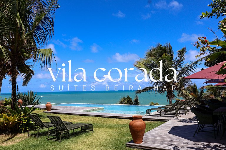 Suite tripla charmosa frente jardim