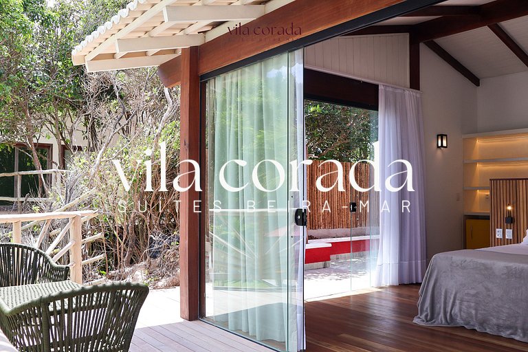 Suite romântica frente mar